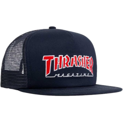 SNAPBACK EMBROIDERED OUTLINED MESH NAVY THRASHER