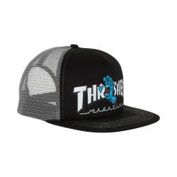 SNAPBACK THRASHER SCREAMING LOGO MESH BLACKGREY SANTA CRUZ